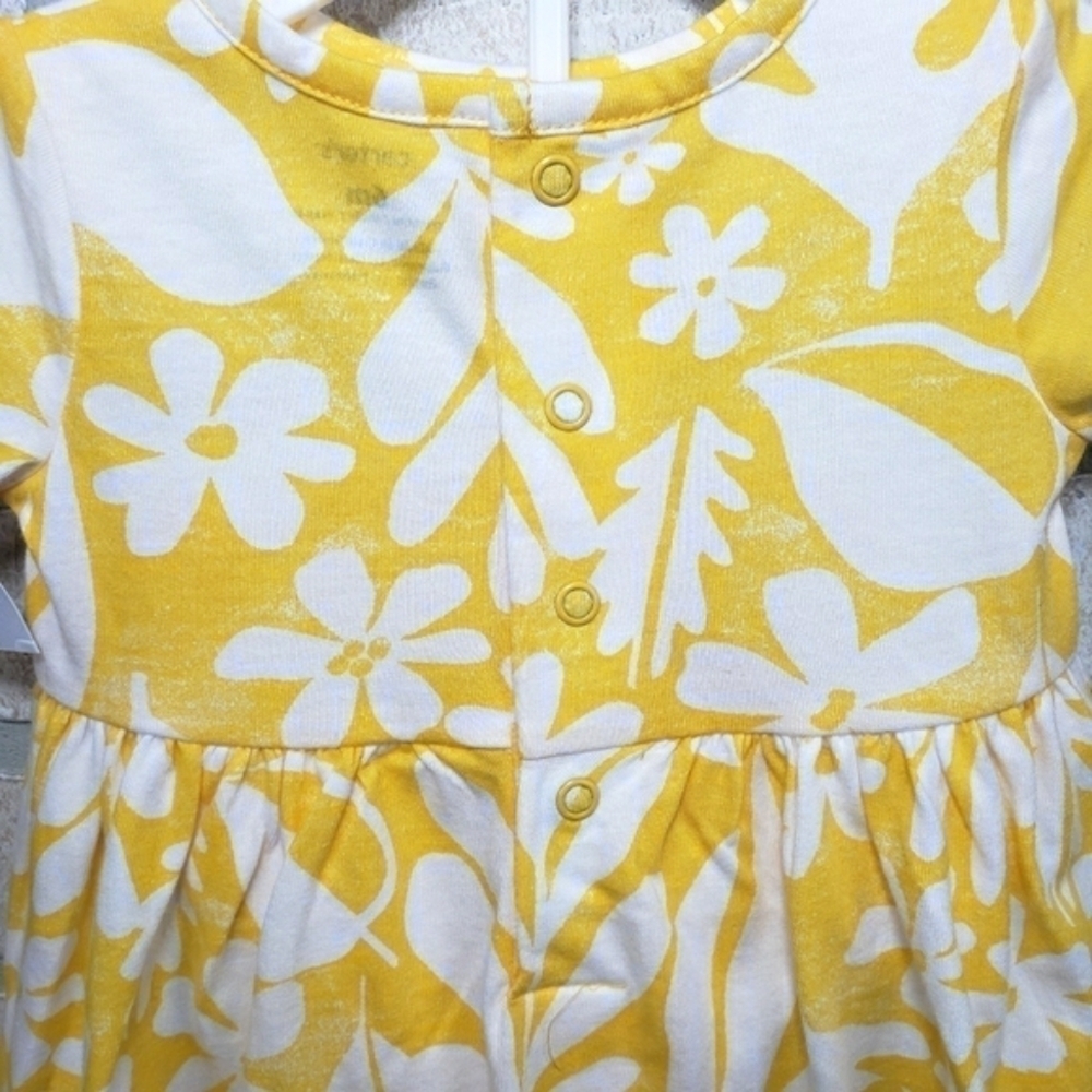 CARTER'S Floral Summer 2 Piece Dress Size 6 mons - Picture 8 of 9